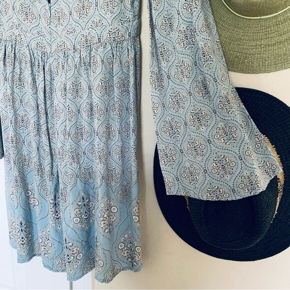 Miami Boho Babydoll Music Festival Concert Floral Print Mini Dress | Size: M - Picture 12 of 12